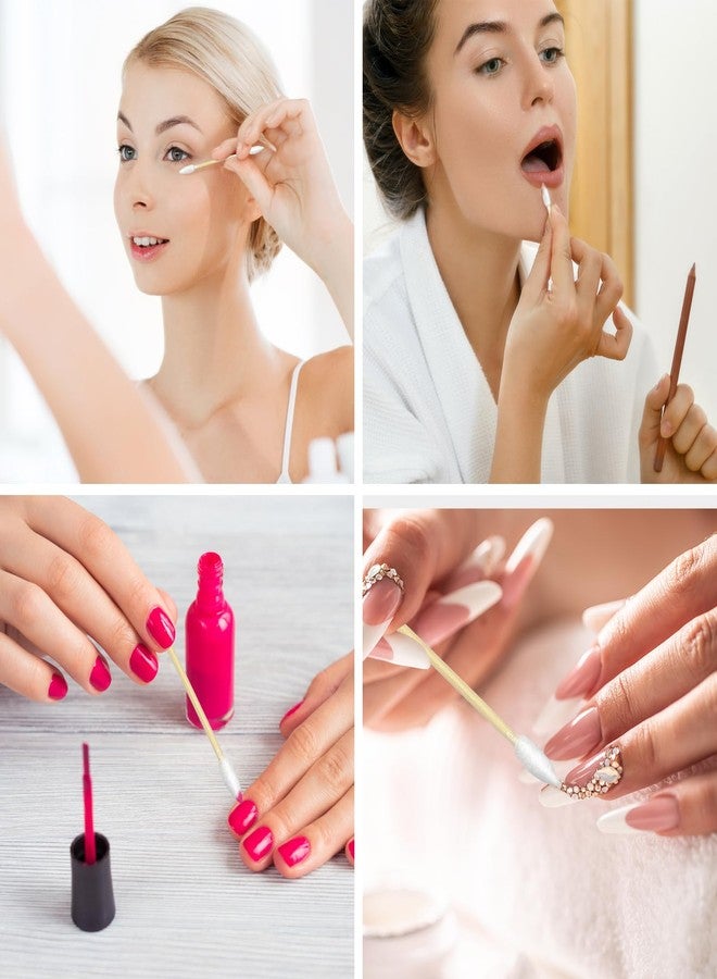 eyxformula 500 Count Pointed Tip Cotton Swabs - Double Precision Tips with Bamboo Sticks - Pointy Cotton Swabs for Makeup & Nail Polish Touch-ups, Cosmetic Application, Art & Crafts, Detailed Cleaning - Image 5