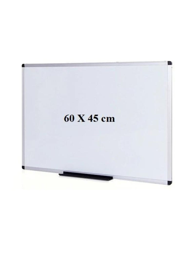 MASTER PLUS Magnetic White Board, with Movable Tray, Aluminum Frame, 45 x 60 cm - Image 2