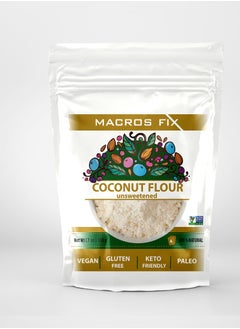 MACROS FIX Coconut flour 200gm-Keto friendly/Gulten free/Vegan/unsweetened 