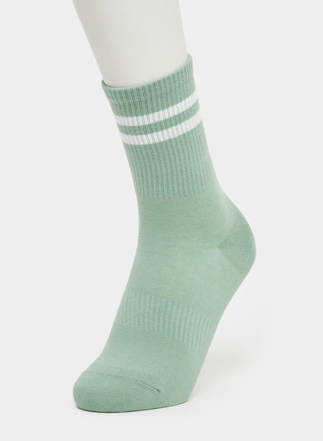 Styli Unisex Striped Ribbed Socks - Image 1