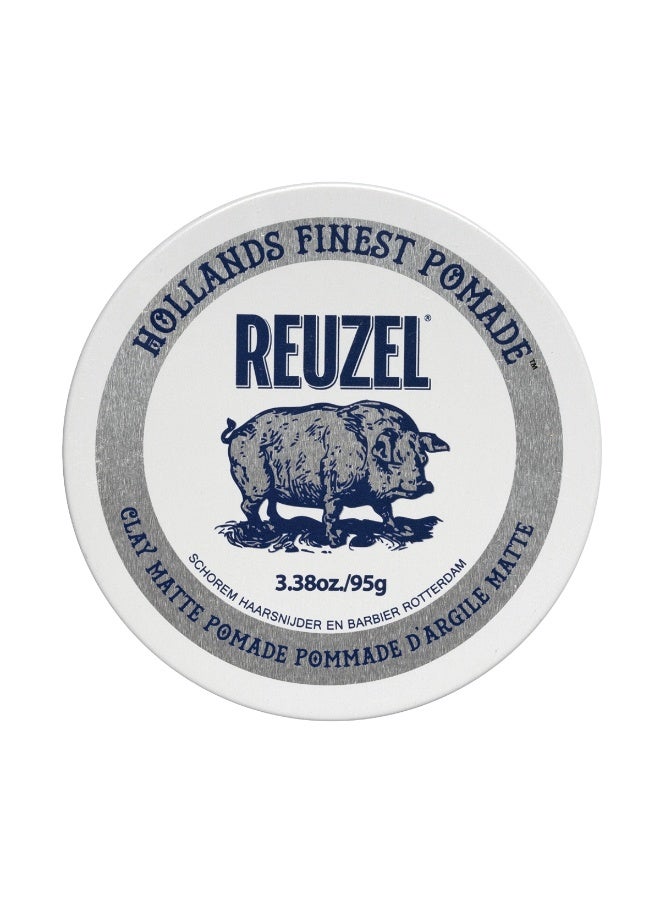 Reuzel Clay Matte Pomade - 3.38oz/95g - Image 2
