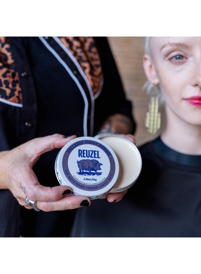 Reuzel Clay Matte Pomade - 3.38oz/95g - Image 3