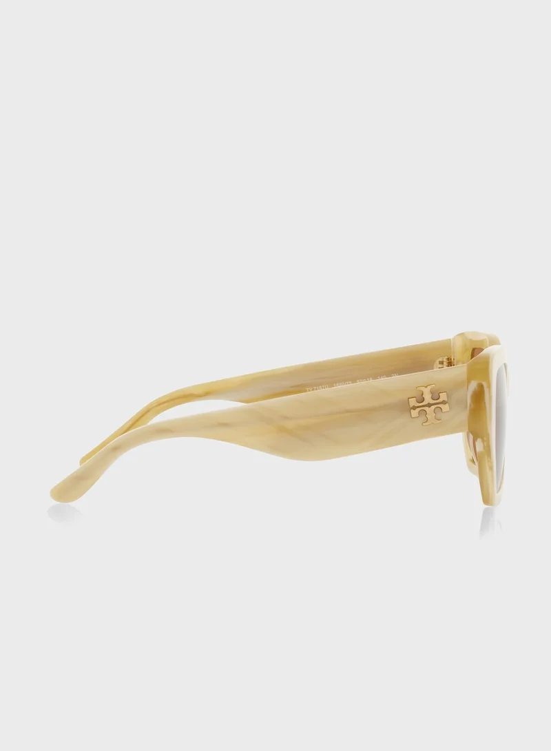 Tory Burch 0Ty7187U Pentagon Sunglasses