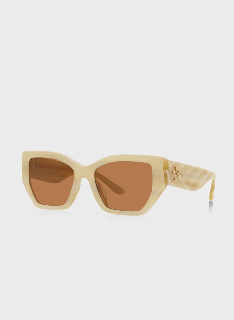 Tory Burch 0Ty7187U Pentagon Sunglasses