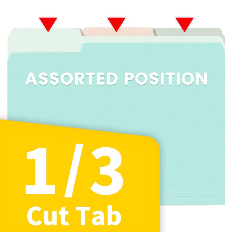 SUNEE File Folders, 36 Pack Manilla Folders 8.5 x 11, 12 Colors Folder Office Organization Home School Folders for Documents Files Paper - Image 3