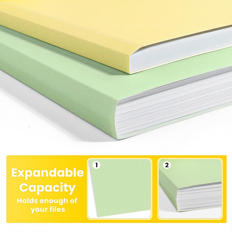 SUNEE File Folders, 36 Pack Manilla Folders 8.5 x 11, 12 Colors Folder Office Organization Home School Folders for Documents Files Paper - Image 5