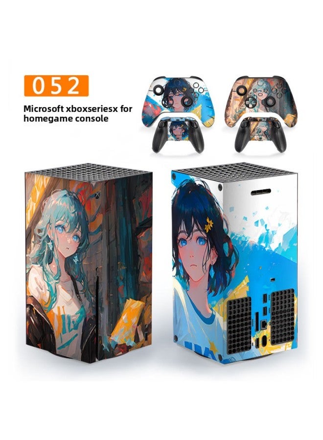 إسكدنيا مناسبة لـ Microsoft Xbox Series X Home Game Machine طبقة حماية مقبض الملحقات ملصقات ثانوية مضادة للخدش-اللون: 052 - Image 1