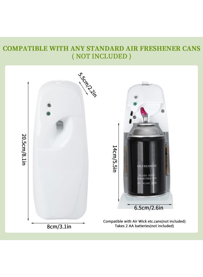 Bigwe Automatic Air Freshener Dispenser, Home indoor Wall-mounted Automatic Adjustable Fragrance Aerosol Sprayer for Bathroom, Hotel, Office and Public Area,White,Air Freshener Spray Refill not included - Image 2