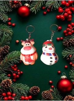 ماركة غير محددة Christmas Medals with sponge Pendant for All Ages Christmas gifts for Kids in Shapes and Colors 2pcs  - Image 1