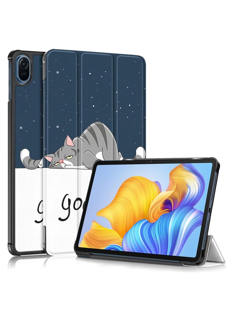 Case for Honor Pad 8 12 (2022), Multi-View Angles Function, PU Leather Smart Cover with Auto Sleep Wake Feature, Flip Case for Honor Pad 8 12inch (lazy cat) - Image 1