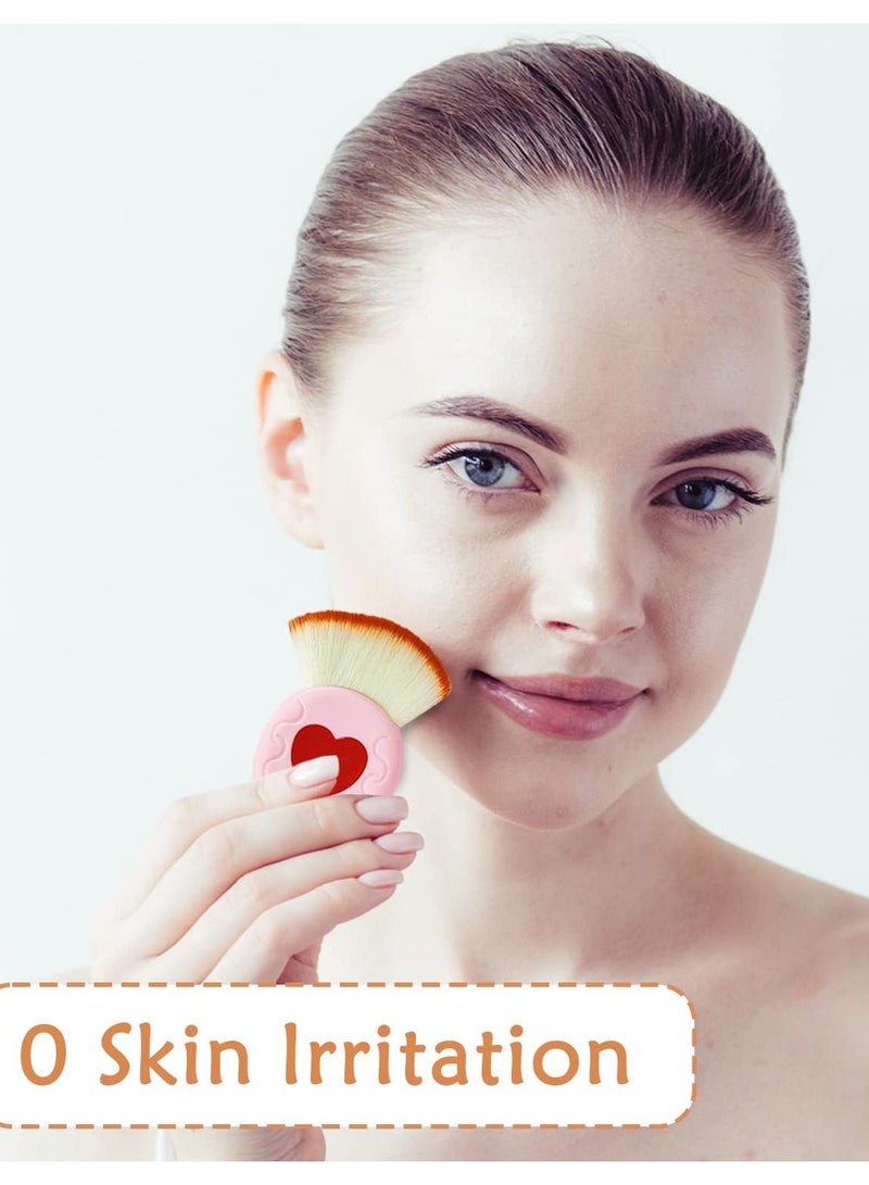 Excefore 4Pcs Makeup Brush Set, Travel Make up Brush Set Portable Mini Eyeshadow Brushes for Makeup Application - Ideal Make-up Brushes & Tools for On-the-Go Beauty - Image 5