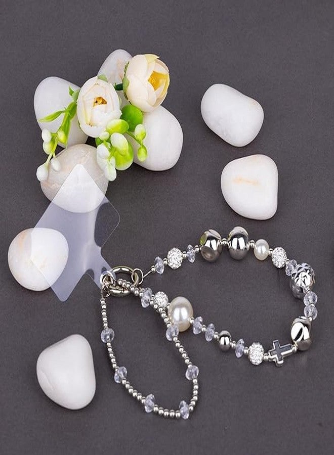 FORUG Phone Wrist Strap with Crystal Beads and Pearl Design, Mobile Chain Charm, Decorative Keychain Bracelet for Women (Design_5) - Image 2
