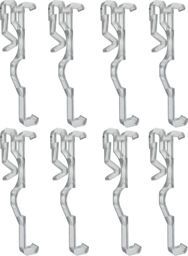 Cutelec 10pcs Valance Clips 2-1/2'' Window Blinds Hidden Clip Retainer Holder Clear Plastic for Horizontal Blinds Valance with 2.5" in Width - Image 1
