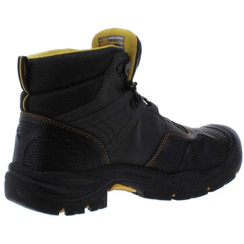 KEEN Utility حذاء عمل مائي للرجال من كين يوتيليتي لوجانديل منتصف بقبعة فولاذية، رمادي/أسود، 7 عريض أمريكي - Image 2