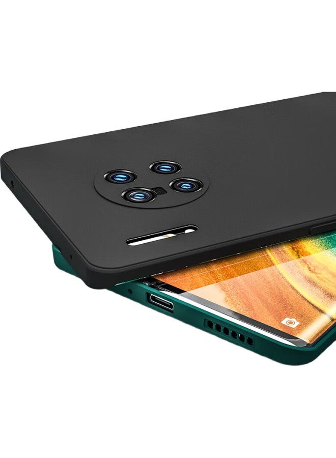 Hotfire Huawei Mate30 Pro Phone Case, Huawei Mate30 Pro 5G Protective Cover, Full Lens Protection Upgraded Liquid Matte Anti-Drop Slim Soft Case For Men And Women - Midnight Black - Image 3