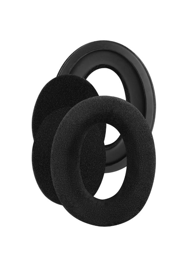 KISSUN Comfort Velour Replacement Ear Pads for Sennheiser HD560S, HD515, HD518, HD555, HD558, HD559, HD569, HD579, HD589 Headphones Ear Cushions, Headset Earpads, Ear Cups Repair Parts (Black) - Image 1