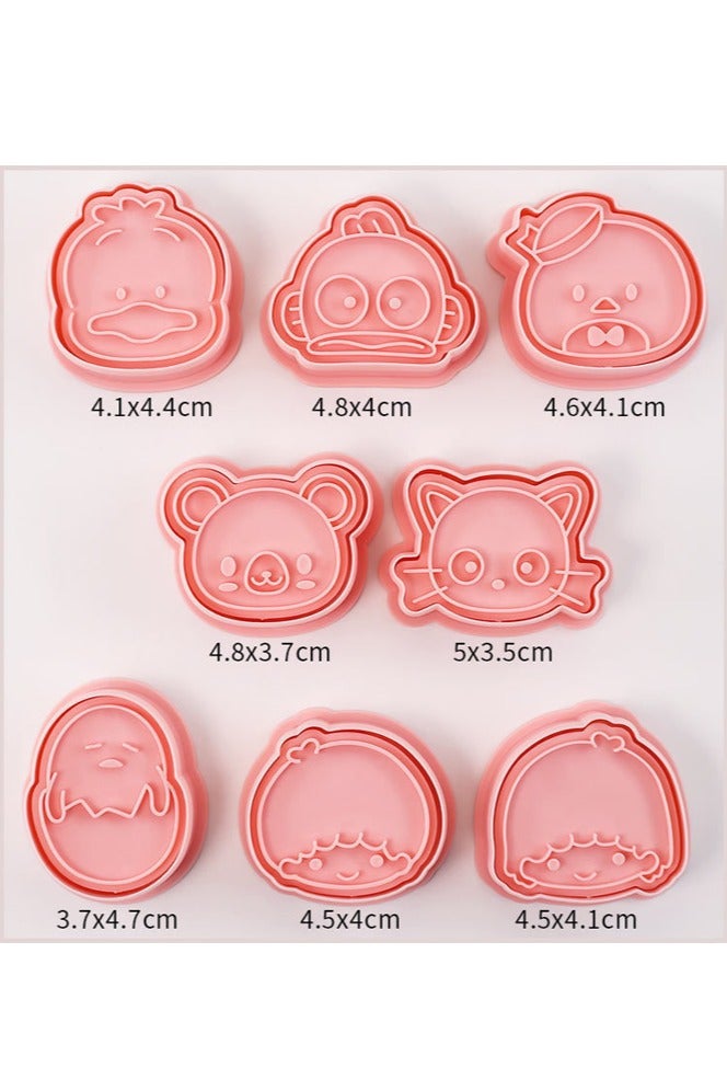 general Mini Sanrio Cartoon Biscuit Mold Household Three-dimensional Pressing Mold Hand Fondant Baking Tool - Image 4