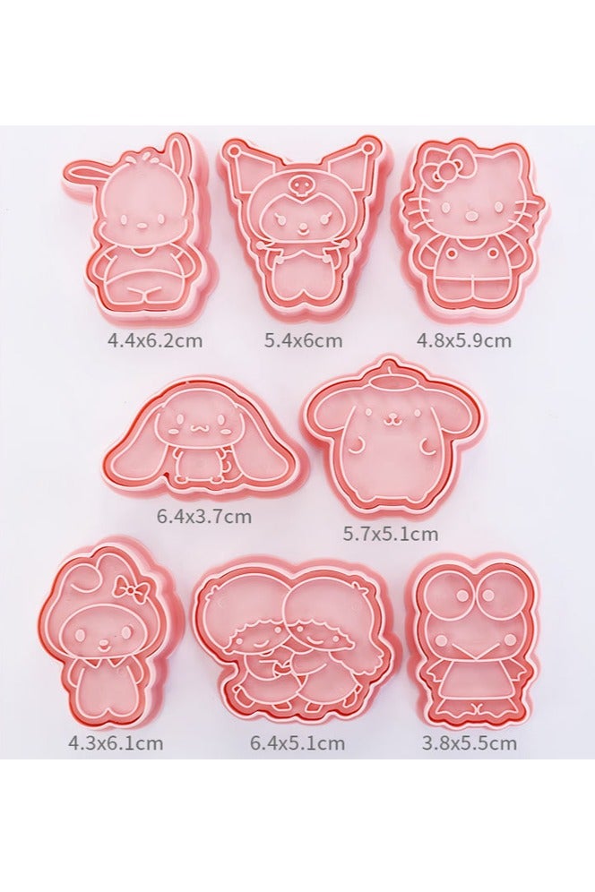 general Mini Sanrio Cartoon Biscuit Mold Household Three-dimensional Pressing Mold Hand Fondant Baking Tool - Image 2