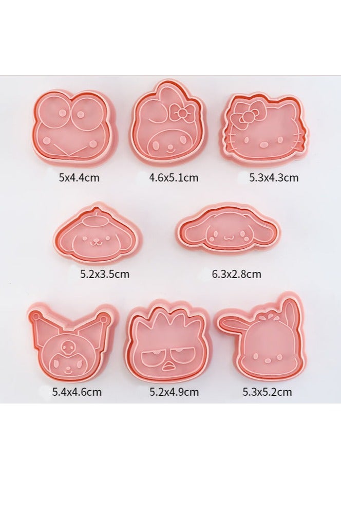 general Mini Sanrio Cartoon Biscuit Mold Household Three-dimensional Pressing Mold Hand Fondant Baking Tool - Image 3