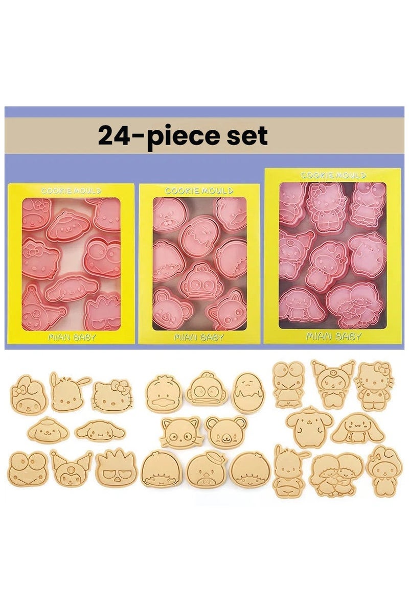 general Mini Sanrio Cartoon Biscuit Mold Household Three-dimensional Pressing Mold Hand Fondant Baking Tool - Image 1
