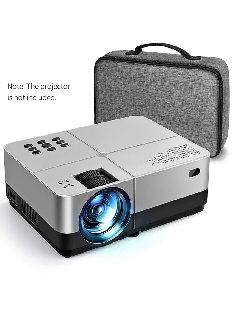Beauenty Portable Grey Projector Storage Bag Case Universal Carrying Bag Travel Storage Organizer for Projectors and Accessories - Image 4