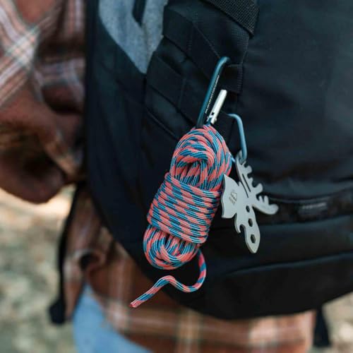 UST ParaTinder 100 Ft Paracord with Tinder Core (Orange/Grey), One Size - Image 4