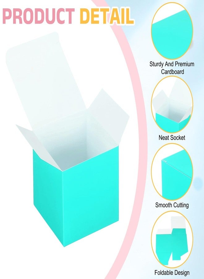 PATIKIL Gift Boxes with Lids, (4x4x4 Inch, Blue (36 Pcs, Cardstock Foldable Bridesmaid Proposal Wrap Small Candy Box for Birthday Presents Wedding Graduation Holiday Craft - Image 3