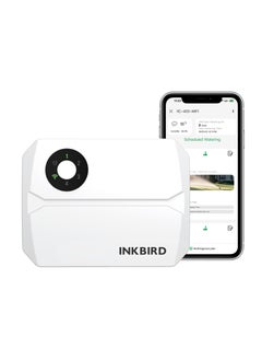 INKBIRD INKBIRD Smart Sprinkler Controller IIC-400-WIFI – 4 Zones Automated Irrigation System with 2.4G WiFi Control, Rain Skip, App Monitoring, Perfect for Gardens, Lawns & Patios - Effortless Watering Management  - Image 1