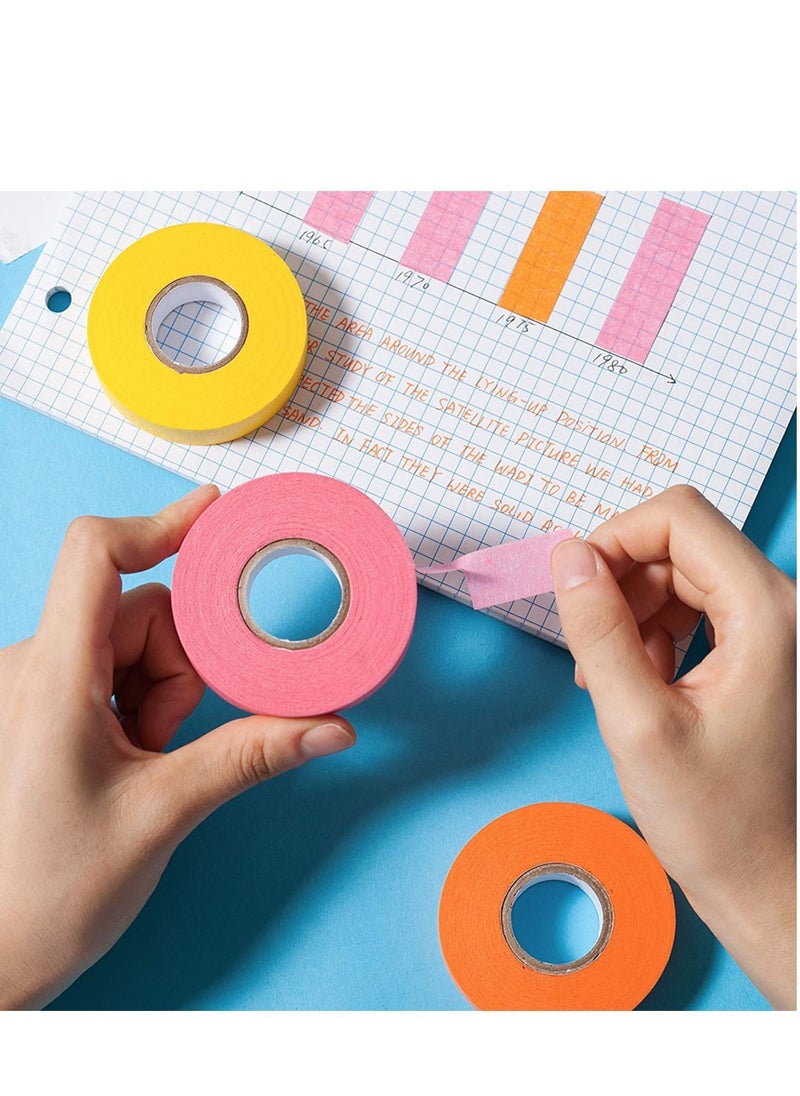 Y&D Colored Masking Tape Lakobos, Painters for Arts and Crafts, 6 Pack, Drafting Tape, Craft Labeling Paper Artist Art  - Image 5
