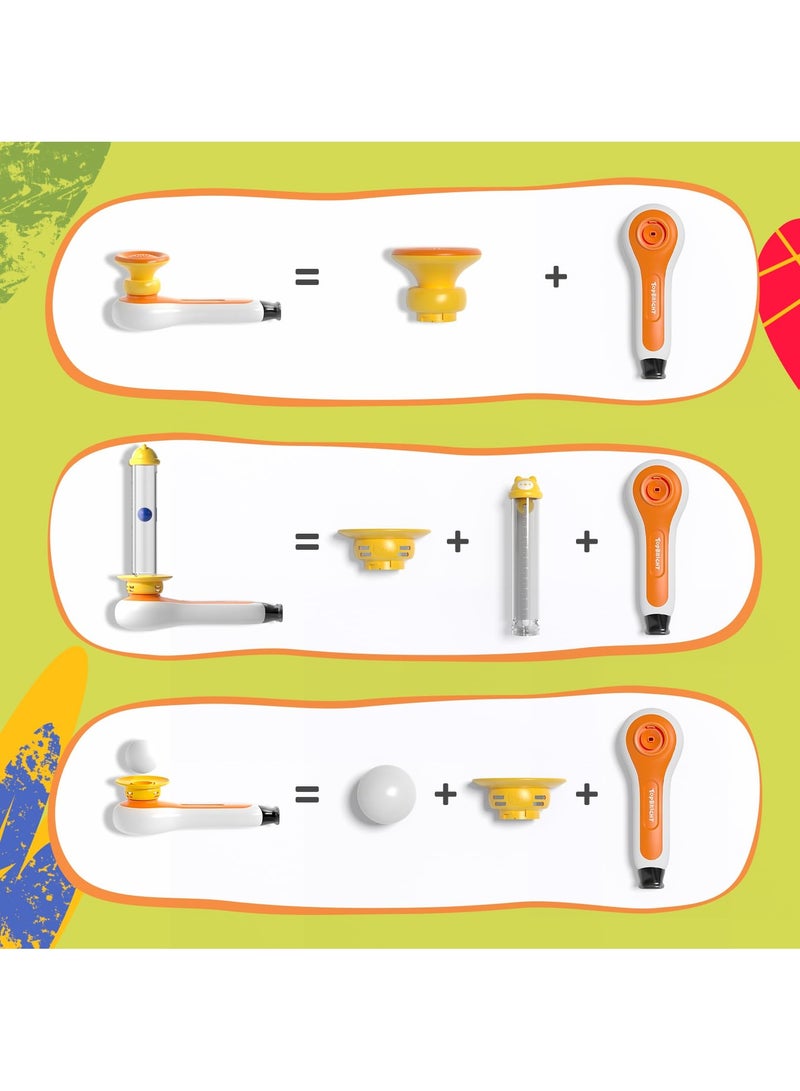 Zikra 3-in-1 Montessori Toy for Toddler with Whistle, Ball Blowing, Floating Blow Pipe Balls – Sensory Baby Toy, Fine Motor Skills, Learning Educational Toy for Boys Girls Gifts - Image 3