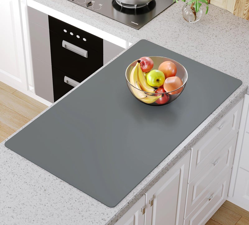 Warome Silicone Mat36x 236 Table Protector Craft Mat for Painting Clay Projects Arts and Crafts Soldering and Resin No Creases Counter MatWhite Translucent