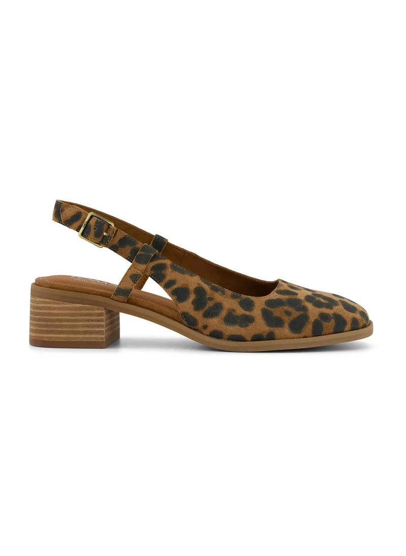 تومس Toms Womens 10022581 Casual Slingback Strap Pump Sandals, Brown