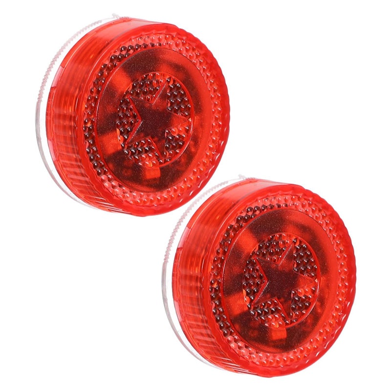 Red 2pcs Truck Trailer LED Tail Lights Marker Indicator Lamps Enhanced Visibility Easy Wiring - Image 2