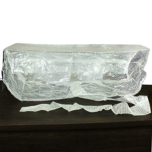 Da Anushi Split Ac Service Wash Bag Cover Cleaning Cover Waterproof Indoor Unit Cover Bag W/ Drain Outlet Ac Service Wash Bag Cover For 1.5 Ton To 2 Ton Ac(Transparent)-Polyvinyl Chloride,111.7 Cm,25" - Image 4