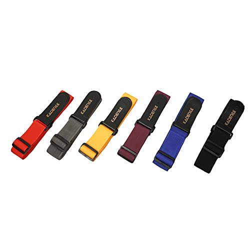 Kadence STPBK Adjustable Guitar Strap | Nylon Webbing with Synthetic Leather Ends | Non-Padded, Reinforced Double Stitching | Standard Strap Button Fit | Black - Image 5