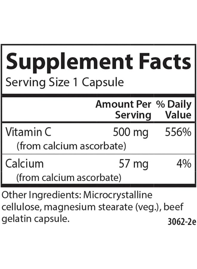 Carlson Mild C Buffered Vitamin C 500 mg 250 Capsules - Image 4