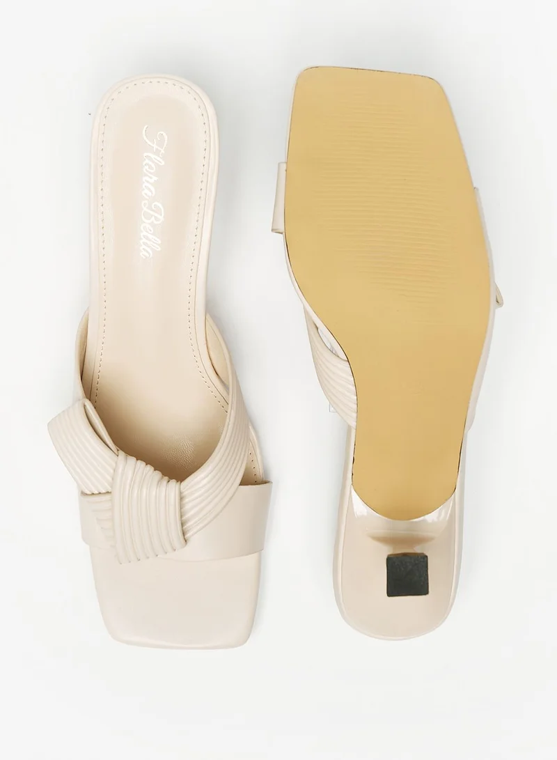 shoexpress Open Toe Mid Heel Sandals