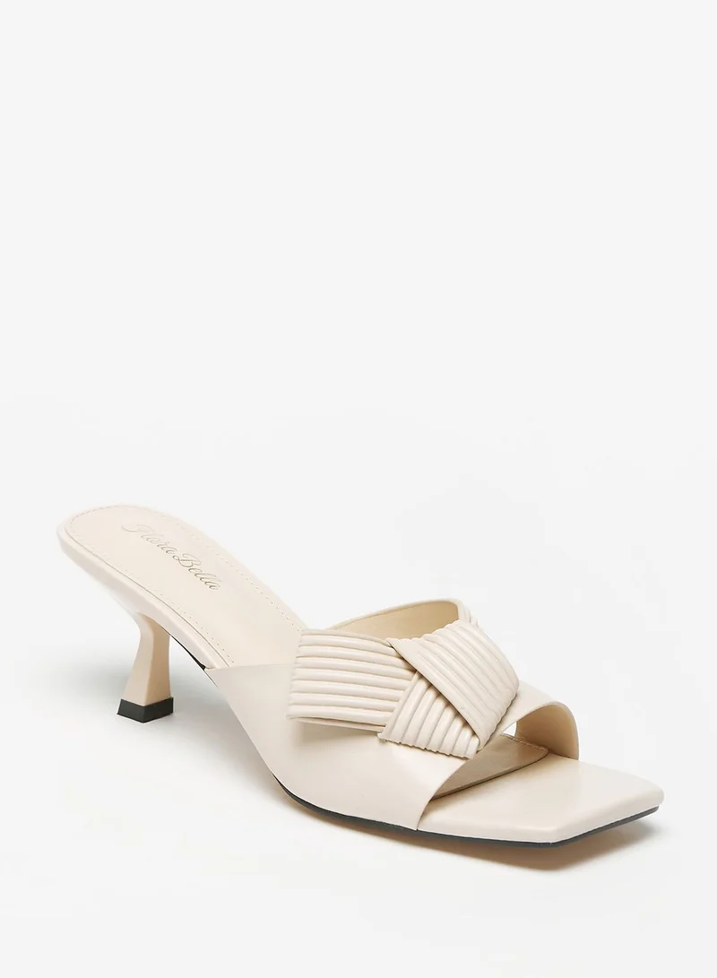 shoexpress Open Toe Mid Heel Sandals