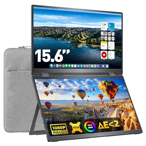 upperizon Upperizon Portable Monitor Foldable Dual Screen 15 6 15.6 inch ZA4FEF571B7E2127CAD68Z
