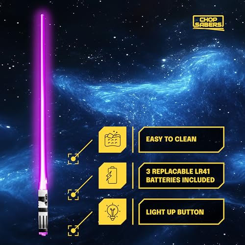 ChopSabers Chop Sabers Light Up Lightsaber Chopsticks, 1 Pair, Purple - Image 3
