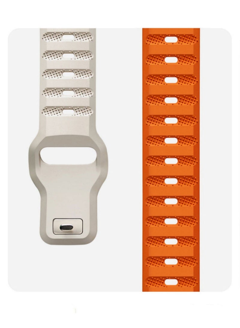 Liquid Silicone Strap Compatible with Huawei Watch GT2/GT 3 42mm Soft Silicone Waterproof Metal Buckle Replacement Strap Sport Watch Band for Women Men Boys Girls - Image 5