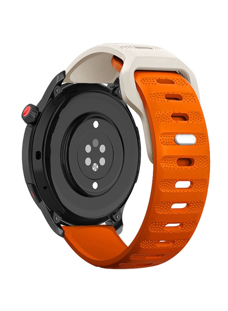 Liquid Silicone Strap Compatible with Huawei Watch GT2/GT 3 42mm Soft Silicone Waterproof Metal Buckle Replacement Strap Sport Watch Band for Women Men Boys Girls - Image 1