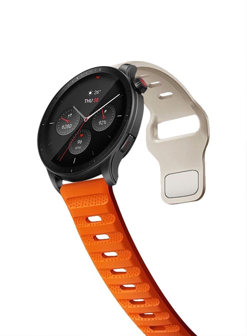 Liquid Silicone Strap Compatible with Huawei Watch GT2/GT 3 42mm Soft Silicone Waterproof Metal Buckle Replacement Strap Sport Watch Band for Women Men Boys Girls - Image 2