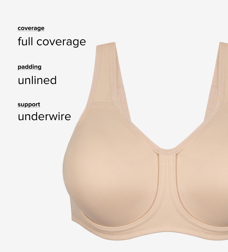 Wacoal Women's Simone Sport Unlined Full Coverage Underwire Sports Bra, 855170 - Image 4