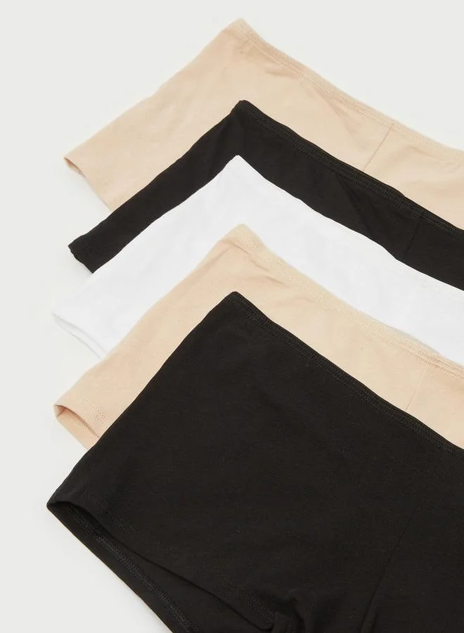 سبلاش فيڤ طقم من  سراويل داخلية قصيرة بخصر مطاطي وحماية مضادة للبكتيريا