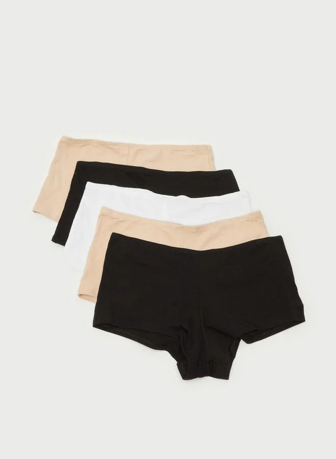 سبلاش فيڤ طقم من  سراويل داخلية قصيرة بخصر مطاطي وحماية مضادة للبكتيريا