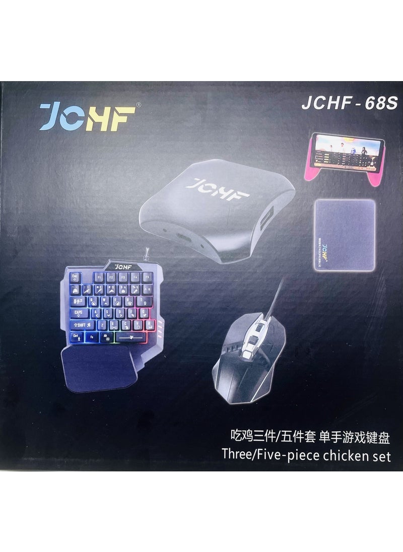 Yues - Pubg Game Set 3 In 1 Pubg Mobile Keyboard Mouse Converter Set JCHF-68S Updated Version - Image 1