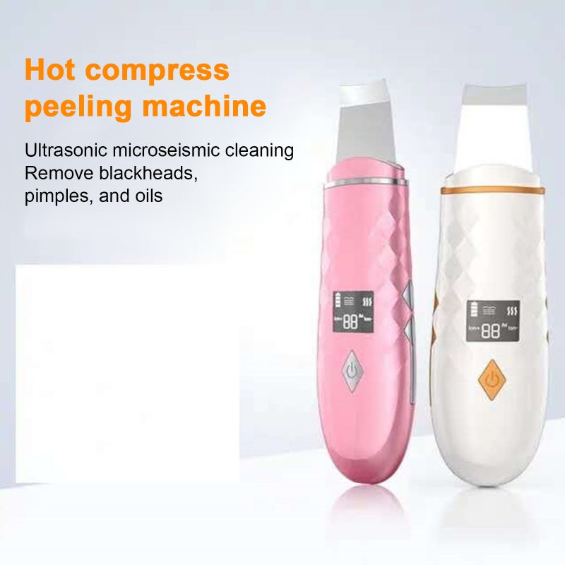 Ultrasonic Shovel Facial Skin Scrubber with Heating Pore Cleanser Face Cleansing Machine LED Digital Display USB Rechargeable for Blackhead Acne - Image 4