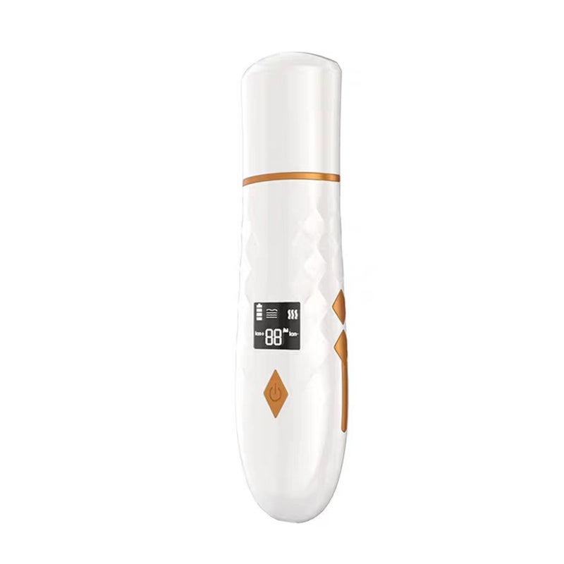 Ultrasonic Shovel Facial Skin Scrubber with Heating Pore Cleanser Face Cleansing Machine LED Digital Display USB Rechargeable for Blackhead Acne - Image 1