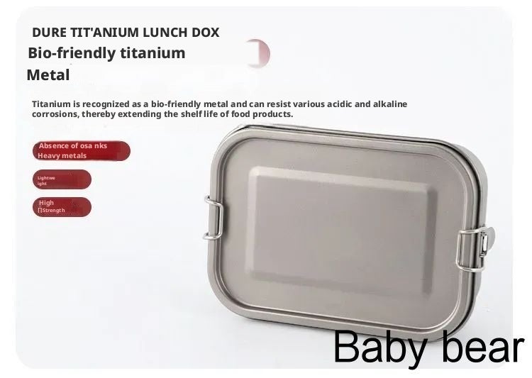 Titanium Lunch Box for Outdoor Camping - Image 2